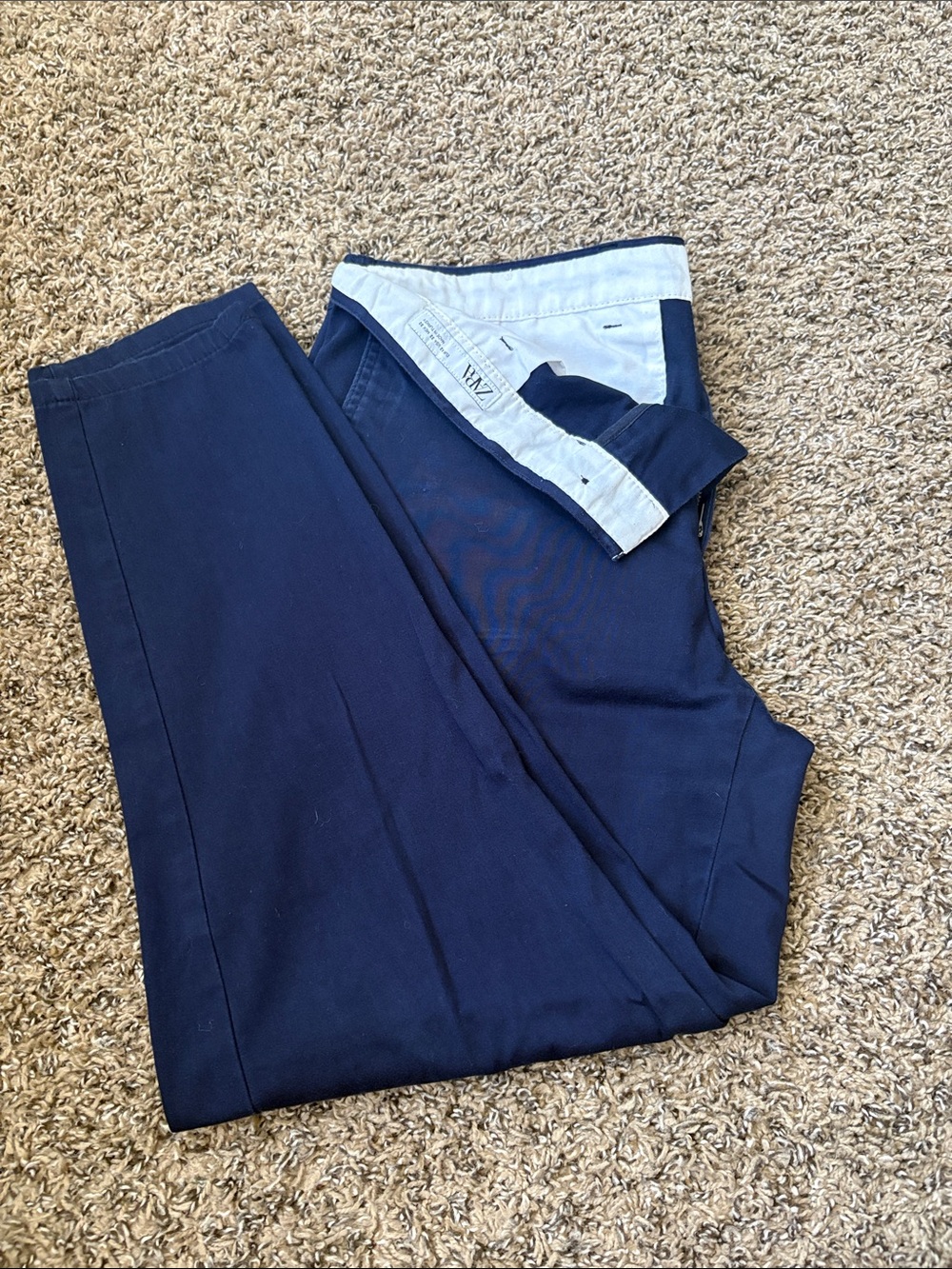 Zara Navy Blue Men's Chinos
